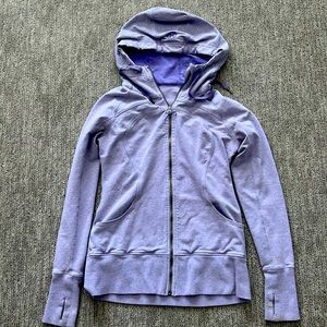 Lululemon Lilac Purple Scuba Zip-up Hoodie Sweatshirt Size 10